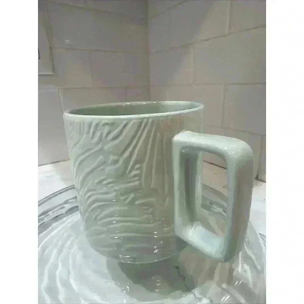 2022 Starbucks Light Green Mint Jade Leaf Marble Embossed Spring Limited 14 oz - Picture 4 of 14